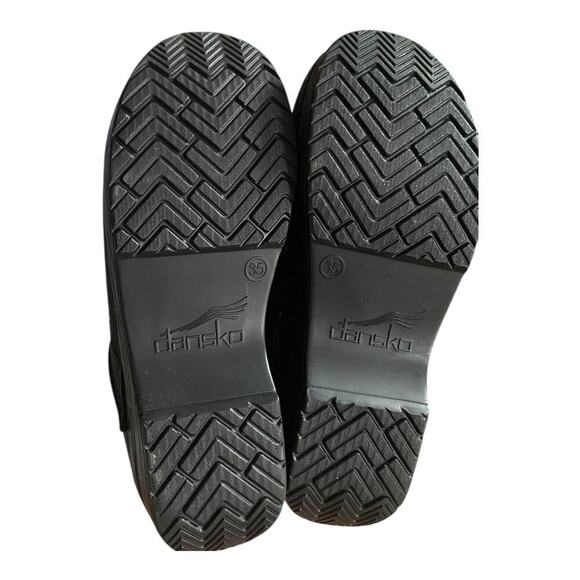 Dansko Clogs Women's Solid Black Leather Nurse Slip-Ons Size EU 35 US 5 - Picture 10 of 11